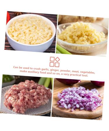 HOMSFOU Garlic Chopper Manual Food Chopper Onion Chopper Electric Vegetable Shredder Ginger Masher Mini Garlic Kitchen Food Mincer Spice Chopper Chili Joystick Meat Crusher Pink 10.5X10.5X6.5CM - Buy Online on GoSupps.com