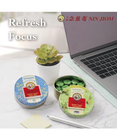 2x NIN JIOM - Natural Herb Sweets | Throat Relief | Cough | Bad Breath | 60g - SUPER MINT Flavor - Halal - Buy Online on GoSupps.com