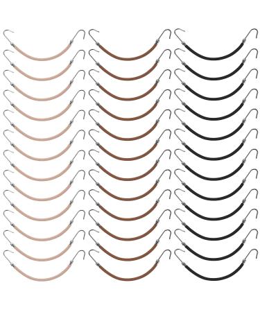 Sibba 36 Pieces Elastic Hook Hair Tie Hooks Hair Cord Bungee Hair Ties Styling Ponytail Holder for All Hair Types
