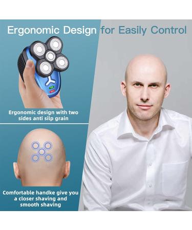 Bald Head Shaver for Men - Wet/Dry Electric Razor for Face Grooming - Waterproof, Cordless, Sensitive Skin Friendly - Buy Online on GoSupps.com