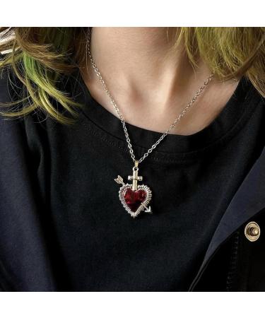 Oralgo Unique Necklace with Oil Droplets & Heart Pendants - Elegant Jewelry for Parties & Meetings - International Shipping - Buy Online on GoSupps.com