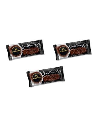 Perugina Perugina Gran Blocco Extra Dark Chocolate 70% Cocoa Extra Intense Taste 150g Gluten Free Chocolate Bar