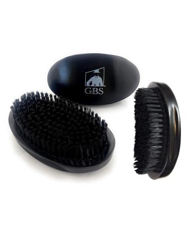 G.B.S Dual Hair Bristle Brush for Beard & Hair | Vegan Bristles Curved Design & Hi-Gloss Wood Handle - International Shipping Available - Buy Online on GoSupps.com