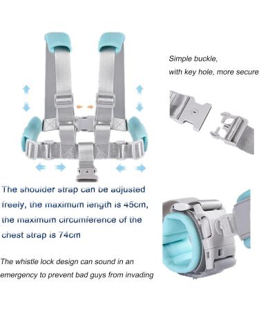 TOPWAYS 2in1 Toddler Anti Lost Leash Walking Harness & Safety Wrist Link Belt - Blue 2 Meters - Buy Online on GoSupps.com