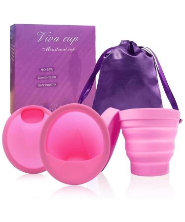 Landrain 4 Pack Period Disc Reusable Discs for Safe During Sports and Swimming Menstrual Disc