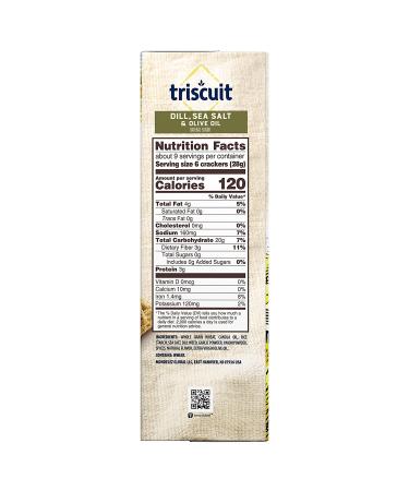 Triscuit Dill Sea Salt Olive Oil Whole Grain Wheat Crackers 8.5 oz - Buy Online Now - Buy Online on GoSupps.com