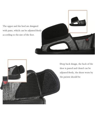 Yytcsjz Men s Diabetic Orthopedic Slippers - Adjustable Closure for Swollen Feet Arthritis Relief Comfortable Elderly Footwear - Ideal Health Gift (Size 8 Grey - Buy Online on GoSupps.com