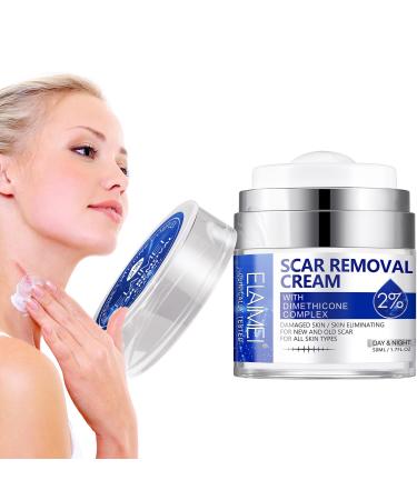 Uocasi Scar Removal Cream Scar Remover Treatment Butter Skin Repair Cream for New and Old Scars Effectively Repairs Facial Skin Cuts Stretch Marks Surgical Scars 50ML