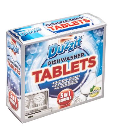 12 x 20g Dishwasher Tablets Detergent 5 in 1 Formula - Lemon Fragrance (Pack of 10)