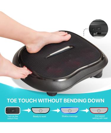 Alljoy Shiatsu Foot Massager with Warmth - Electrical Device for Plantar Fasciitis Relief 18 Kneading Heads & Circulatory Stimulator - International Shipping Available - Buy Online on GoSupps.com