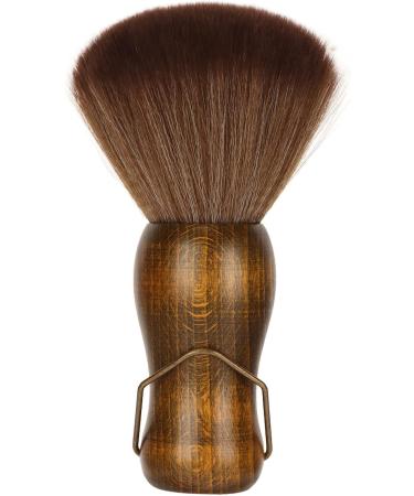 Neck Duster and Black Plastic Brush Fast Cleaning Neck Dust Brush with Nylon Bristles and Wooden Handle Neck Hair Cleaning Brush with Stand Up Base Practical Barber Accessories for Hair Cutting - Buy Online on GoSupps.com