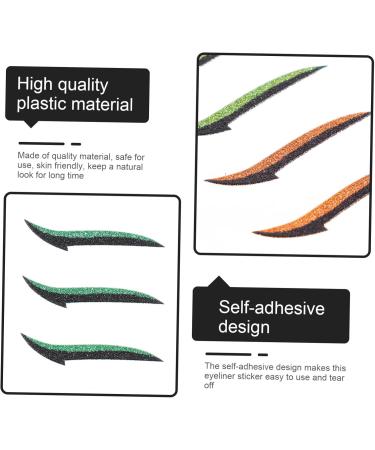 FRCOLOR 18 Pairs Anti-Sweat Eyeliner Eyelid Stickers Eyelid Strips Eye Lifting Tape Glitter Eyeshadow Blue Eyeshadow Sticker with Eye Line Stripes Man - Buy Online on GoSupps.com