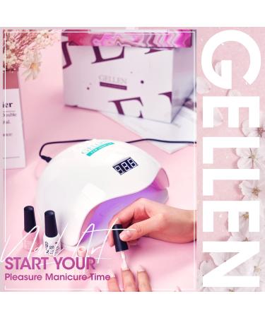 Gellen Gel Nail Polish Kit with 72W UV Led Light - Summer Candy Princess Collection - Buy Online on GoSupps.com