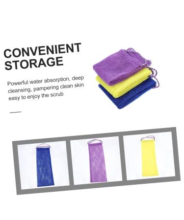 FRCOLOR 9 Pcs Drawstring Bath Towels & African Bathing Sponges - Exfoliating Shower & Body Scrubber for Ultimate Clean & Care - Buy Online on GoSupps.com