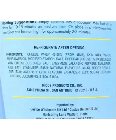 Ricos Nacho Cheddar Cheese Sauce Box 3 kg (1 piece) - Buy Online on GoSupps.com