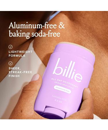 Buy Billie All Day Women's Deodorant - Lavender Milk Scent 24 Hour Odor Control Aluminum Free 2.6 Oz - Best International Shipping - Buy Online on GoSupps.com