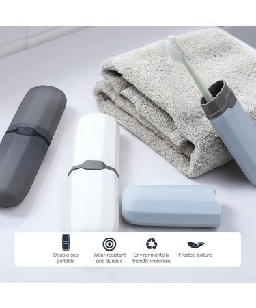 Khiry Waterproof Travel Toothbrush Case - 4-Piece Storage Box for Camping School & Travel - Buy Online on GoSupps.com