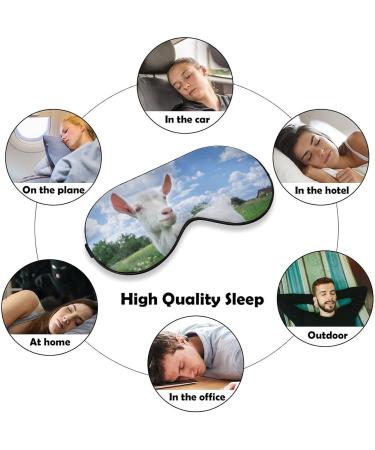 Goat Blue Sky Eye Mask - Adjustable Sleep Blindfold for Travel Yoga & Naps - Light-Blocking Comfort for Men & Women - Buy Online on GoSupps.com