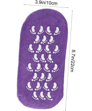 Beavorty 2 Pairs Gel Socks Heel Socks for Dry Cracked feet Comfortable Socks Gel Lined Socks moisturizing feet Socks Dry feet Socks Moisture Heel Socks Foot mask Spa Vegetable Gel Miss 22x10x1cm - Buy Online on GoSupps.com