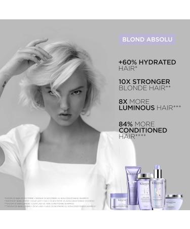 K rastase Blond Absolu Bundle: Hyaluronic Acid Conditioner & Anti-Yellow Shampoo for Dry Bleached Hair | 250ml - Buy Online on GoSupps.com