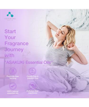ASAKUKI Lavender Essential Oil 10mL - Natural Therapeutic-Grade Aromatherapy Oil for Diffuser and Sleep, Scented Relaxing Oil - Perfect Gift Idea - Buy Online on GoSupps.com