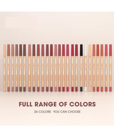 Coffret de 6 crayons l vres - Crayon contour des l vres mat nude rouge l vres waterproof longue tenue crayon contour des l vres anti-bavures (# 03) - Buy Online on GoSupps.com