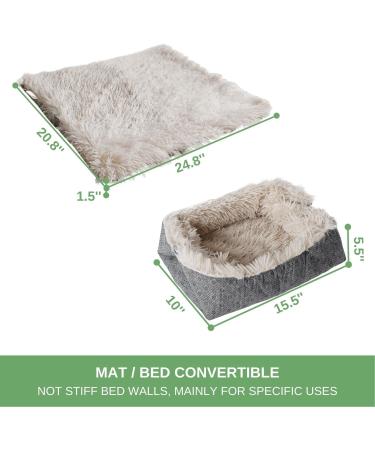 PetFelix Self Warming Cat Mat Bed - Machine Washable, Non-Skid, Indoor/Outdoor Cat Carrier Pad - Warm Thermal Pet Pad for Cold Weather - Beige - Buy Online on GoSupps.com