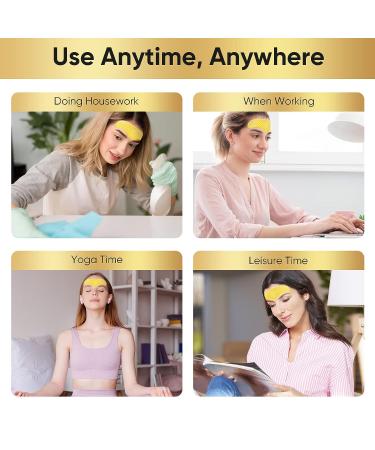 24K Gold Collagen Forehead Wrinkle Patches - Smooth Frown Lines - Buy Online on GoSupps.com
