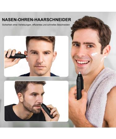 USB Rechargeable Nasal Hair Trimmer - IPX7 Waterproof Professional Pain-Free Nose & Ear Hair Cutter for Men & Women - Buy Online on GoSupps.com