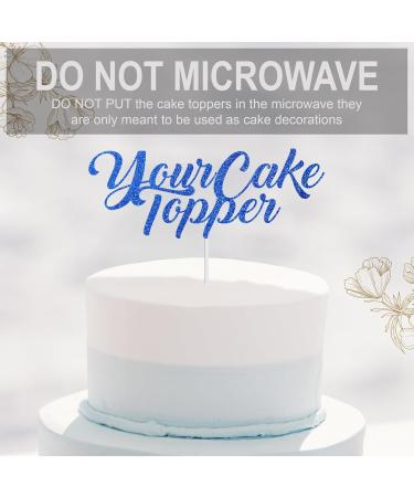 Personalised Happy Birthday Cake Topper Custom Party Decoration with Any Name Any Age Glitter Cake Topper for 16th 18th 21st 30th 50th 60th - Hand Finished in UK Black - Buy Online on GoSupps.com