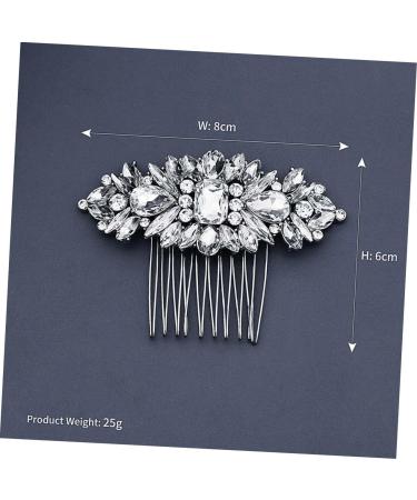 FRCOLOR Set of 2 Rhinestone Horse Eye Hair Comb Hair Accessories Decorating Crystal Clip Rhinestone Hair Clip Alloy Beads Diamond Hair Comb Headpiece Elegant Comb Retro - Buy Online on GoSupps.com