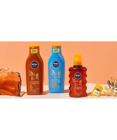 Nivea Sun Tropical Bronze Sun Lotion SPF 6 Sun Protection for Long-Lasting Tan without Self-Tanning Sun Cream with Carotene Extract and Vitamin E 200 ml Single - Buy Online on GoSupps.com