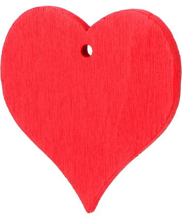 Adorable Red Heart Wooden Pendants for Crafts Weddings & Home Decor International Shipping Available - Buy Online on GoSupps.com