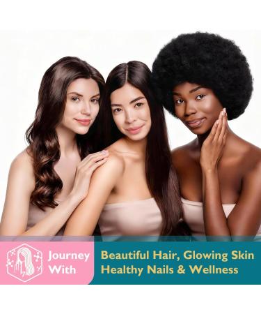 Ficpoud Hair Skin and Nails Biotin Gummies, Supports Healthy Hair, Skin & Nails, Vegan Vitamins for Women & Men, Supports Hair Growth and Stronger Nails, Healthy Skin, 30 Day Supply - Buy Online on GoSupps.com