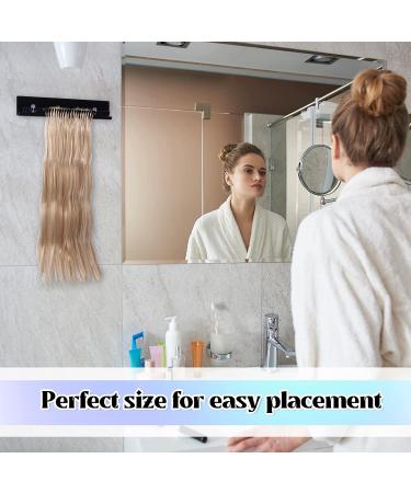 11.6 Inch Hair Extension Holder - Styling Tool for Weft, Clip-In, Tape-In Extensions (Natural Black) - Buy Online on GoSupps.com