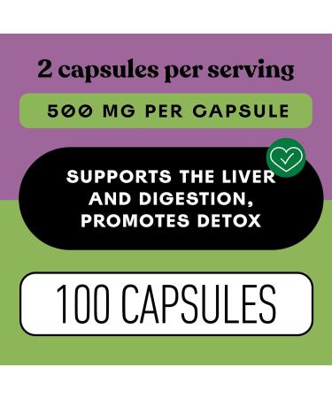 Complete Natural Products Pure Organic Milk Thistle Capsules - 500 mg Silymarin Powder 100 Pills 100 Count (Pack of 1) - Buy Online on GoSupps.com