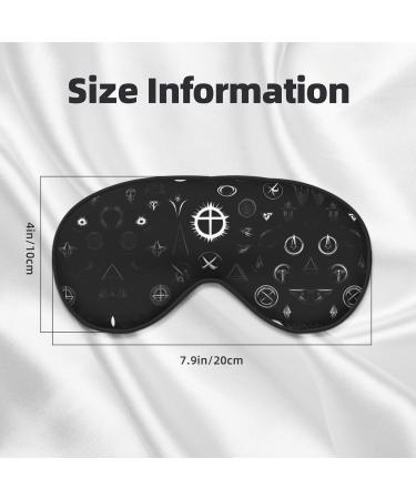Black and White Universe Eye Mask - Soft Elastic & Adjustable Sleeping Mask for Men & Women - Ultimate Nighttime Comfort - Buy Online on GoSupps.com
