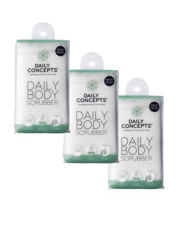DAILY CONCEPTS Daily Body Scrubber (Pack of 3) 3 Count (Pack of 1) 1.0
