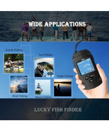 LUCKY Portable Marine Fish Finder - Sonar Depth Gauge Display for Kayaks & Boats - FL068 - Buy Online on GoSupps.com