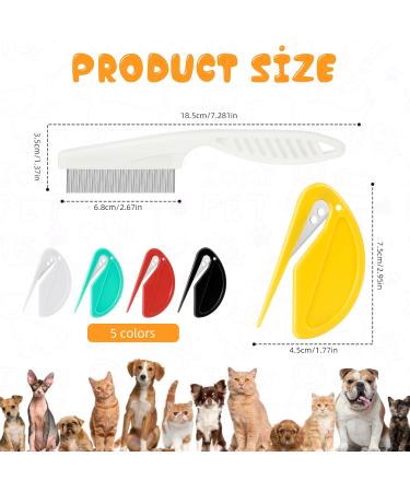 Premium PET Knotting Comb & De-Filzer for Long-Haired Dogs & Cats | Steel Blade Knot Removal Tool - Buy Online on GoSupps.com