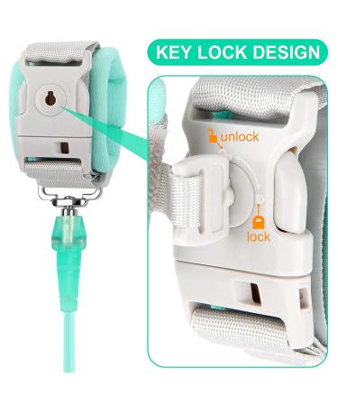 Blisstime Toddler Leash Anti Lost Wrist Link 4.9ft Green - Safety Wristband for Babies & Children - Buy Online on GoSupps.com