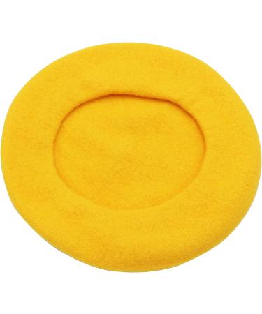 Umeepar Wool French Beret Hat for Women in Yellow - Stylish & Chic - Buy Online on GoSupps.com