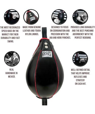 Cleto Reyes Black Double End Bag - Premium Boxing Equipment - Buy Online on GoSupps.com