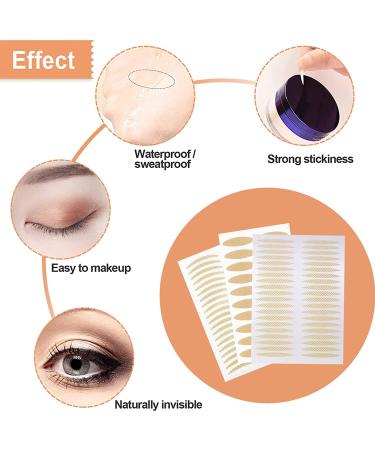 Double Eyelid Tapes - Waterproof Eye Lid Lift Strips with Fork Rods & Tweezers | 30 Pairs - Buy Online on GoSupps.com