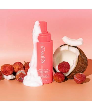 Kopari Lychee Clean Vitamin C Foaming Body Wash - Brighten, Smooth, and Hydrate Dry Dull Skin - Vegan and Cruelty-Free - 8.4 fl oz - Buy Online on GoSupps.com