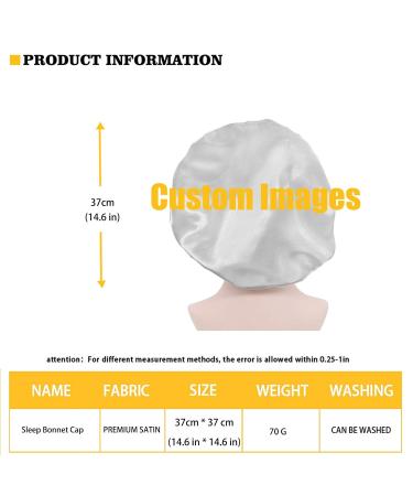 Fruits Strawberry Satin Bonnet Sleep Cap - Soft & Comfortable Reversible Night Cap - Buy Online on GoSupps.com