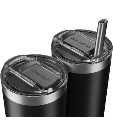 Hidrate Spark PRO 20oz Tumbler Black with 3 Bonus Straws - Buy Online on GoSupps.com