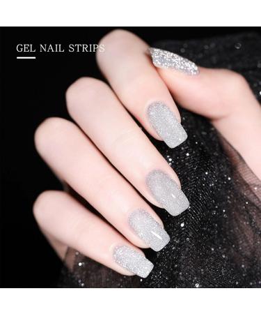 JMEOWIO Silver Nail Foil Glitter - Self-Adhesive Nail Stickers for Stunning Nail Designs - International Shipping Available - Buy Online on GoSupps.com