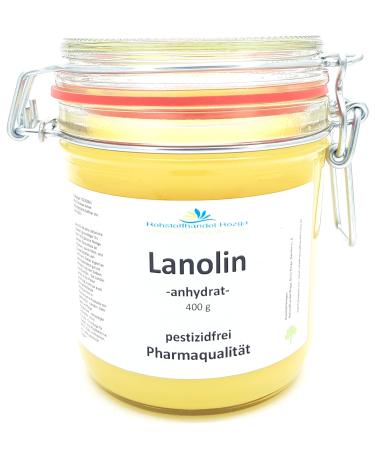 Lanolin wool fat anhydrate pesticide-free pharmaceutical quality - particularly pure! Raw material trade Rozga 400g