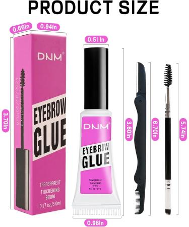 Eyebrow Gel Set with Brow Tool-Waterproof Taupe Tinted Eye Brow Gel & Clear Brow Setting Glue Longlasting Brow Tinting Gel Brow Filler for Eyebrows Thanksgiving Eyebrow Makeup Gift Kit for Women-01+02 01# Transparent+02# Taupe - Buy Online on GoSupps.com